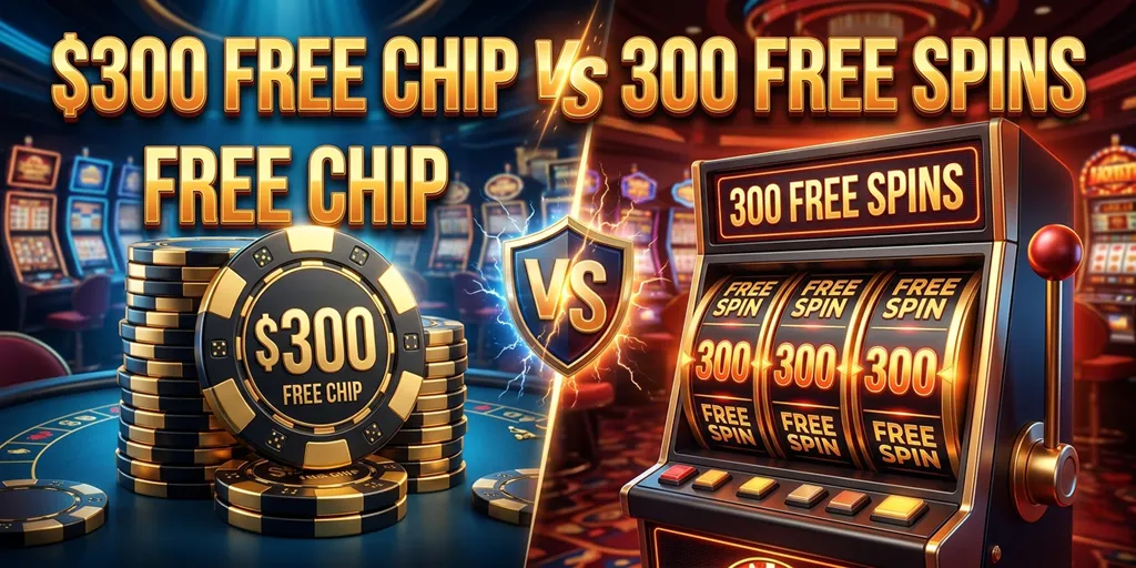 $300 Free Chip Vs 300 Free Spins