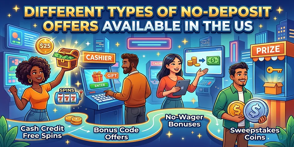 Different Types Of No-Deposit Offers Available In The US