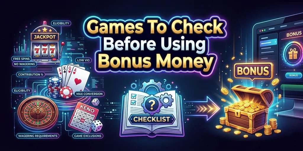 Games To Check Before Using Bonus Money