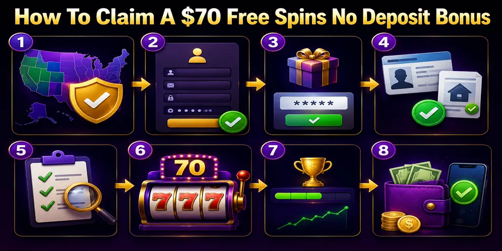 How To Claim A $70 Free Spins No Deposit Bonus