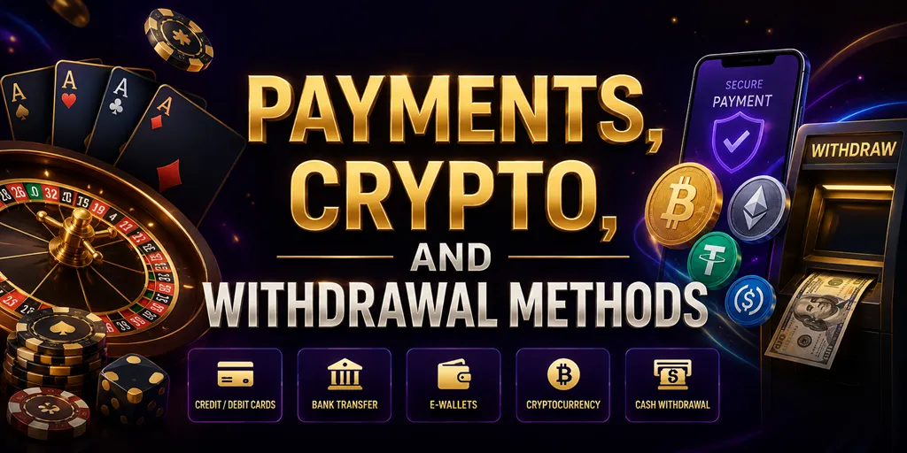 Payments, Crypto, And Withdrawal Methods