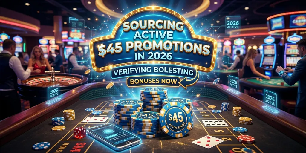 Sourcing Active $45 Promotions In 2026 : $45 Free Chip No Deposit