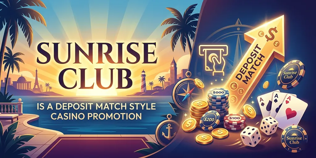 Sunrise Club Is A Deposit Match Style Casino Promotion